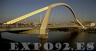 Puente de la Barqueta en 1992